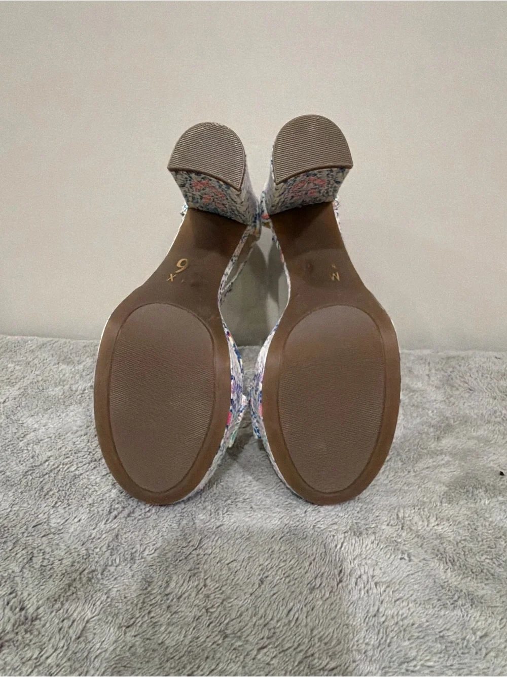 Mix No. 6 Multicolor Snake-Print Ankle-Strap Platform Sandals